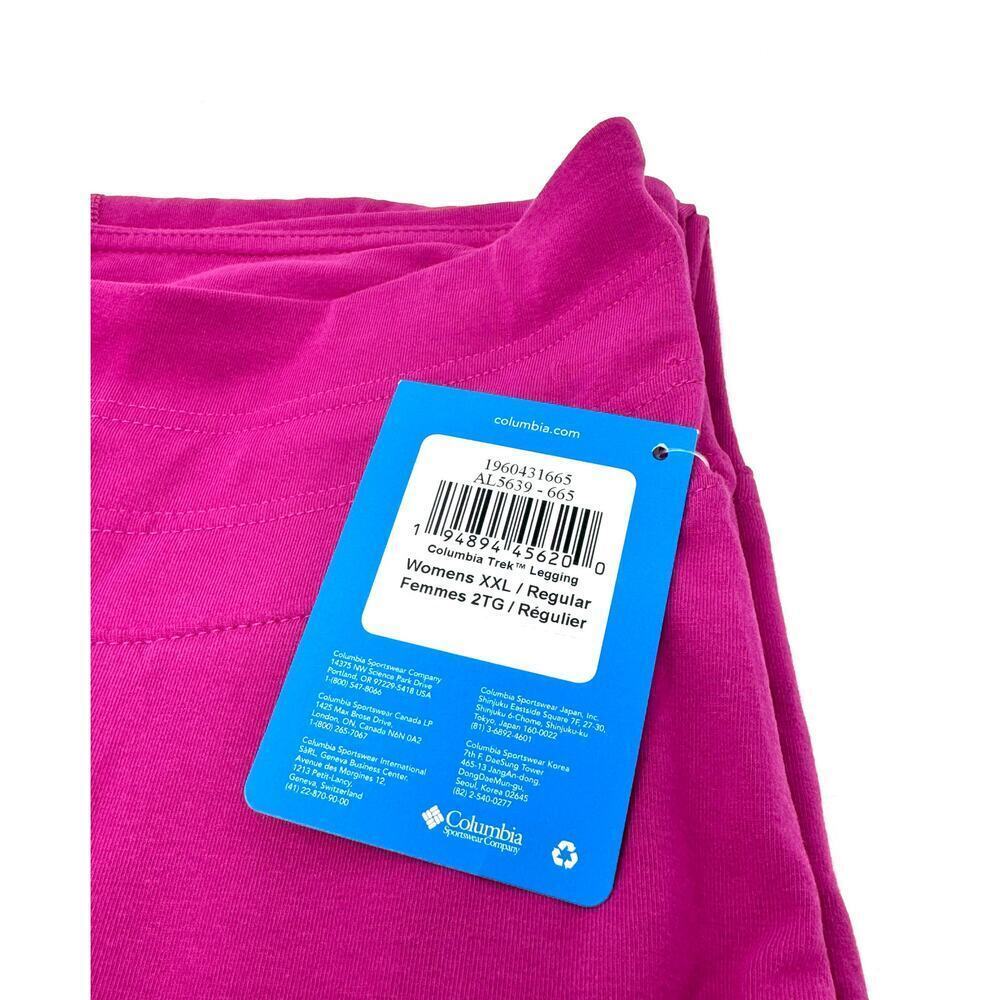 Columbia Women's Trek Legging, Wild Fuchsia, Size XXL - Picture 4 of 6